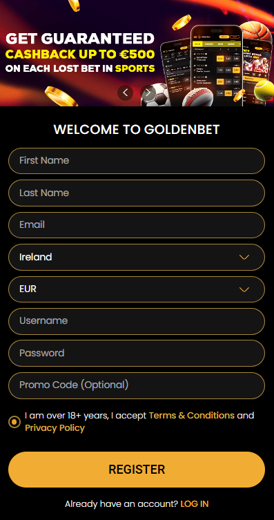 Goldenbet Casino Sign Up